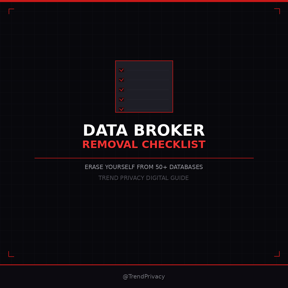 Data Broker Opt-Out Checklist